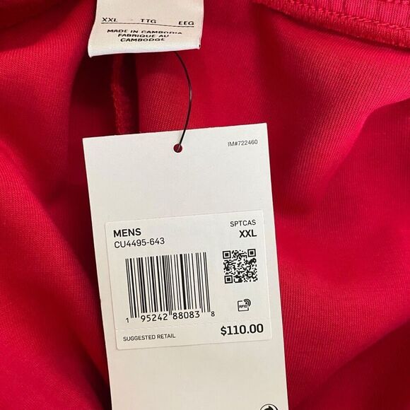 Nike Sportswear Tech Fleece Joggers Very Berry Red Mens Size XXL CU4495-643 New - Picture 11 of 11